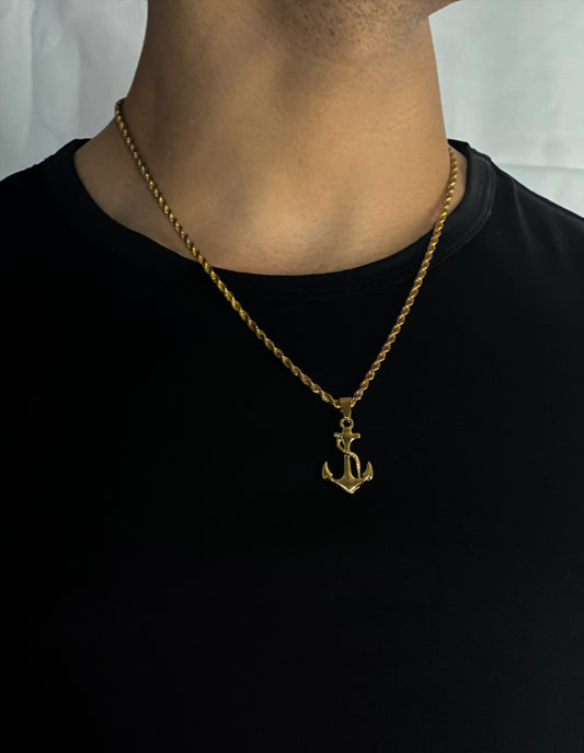 Anchor Pendant Golden